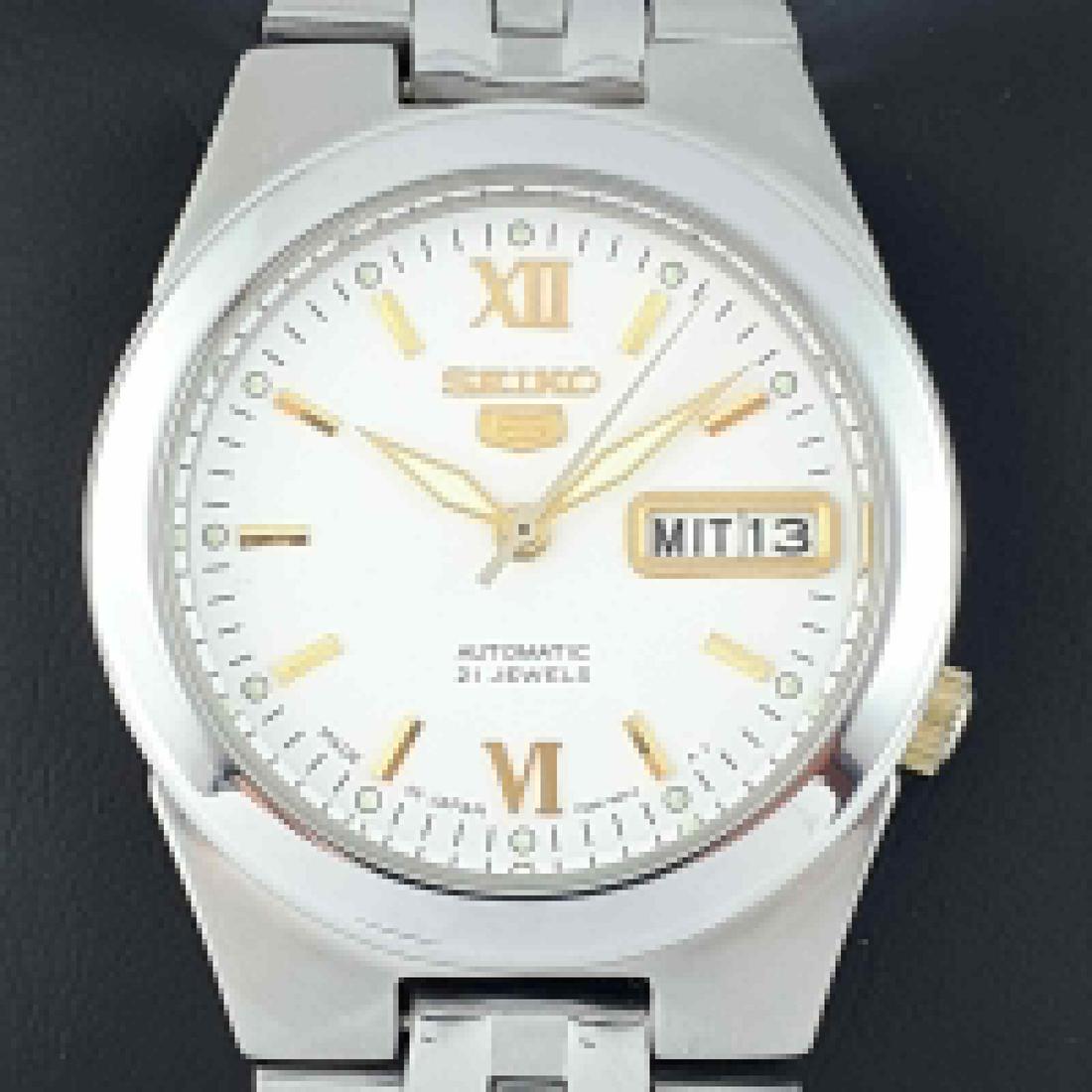 Seiko - Seiko 5 Transparent - Day-Date - Ref:7326A -: Brand : Seiko Model : Seiko 5 Transparent - Day-Date Ref : 7326A Gender : Men Movement : Automatic Type : Analogue wristwatch Total Lenght : 21 cm / 8,27 inch (Including Watch Case) Case Size : 35