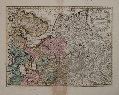 1792 Elwe Map of Northern Russia in Europe -- Carte (1 of 1)