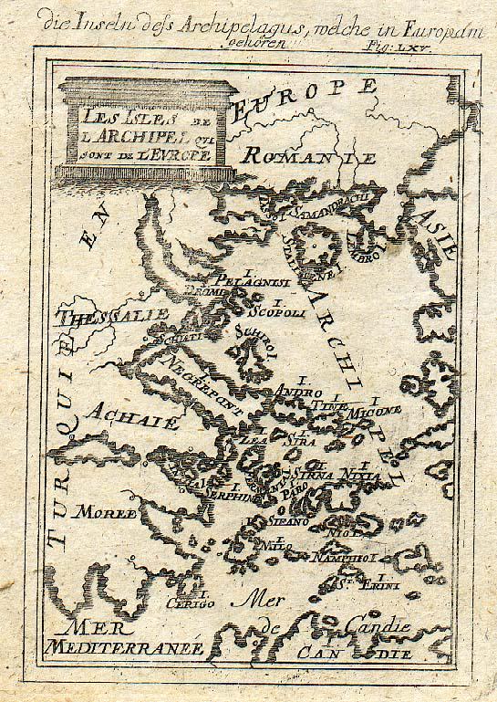 Les Isles De L'archipel Qvi Sont De L'europe | Die (1 of 1)