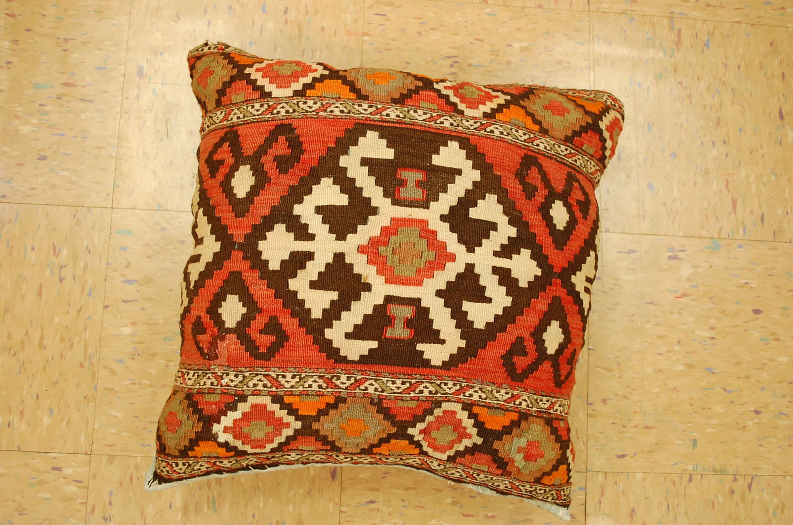 Hand Made of antique rug Pillow Cushion Rug 1 (1 of 5)