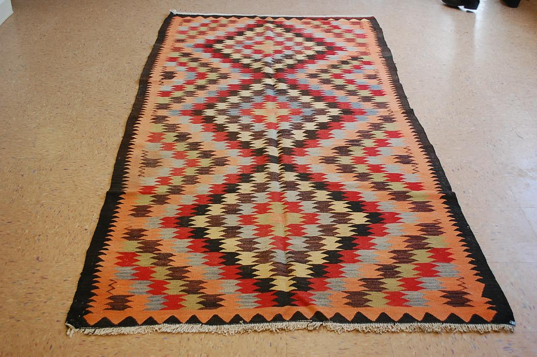 c1920s ANTIQUE EYE DAZZLER FINE CAUCASIAN KILIM 4.4x8.5 (1 of 12)