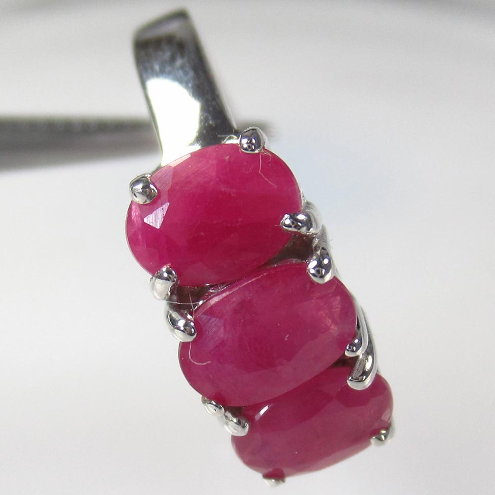 2.77 g 925 Sealed Silver Natural Ruby Ring (1 of 1)