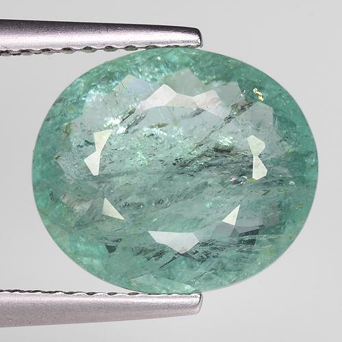 4.05 CTS NATURAL PARAIBA TOURMALINE OVAL SHAPE GOOD (1 of 2)