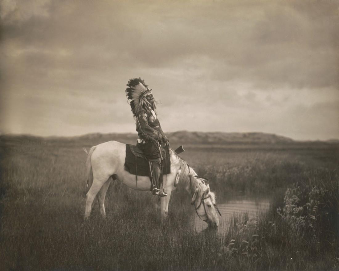 1905 "OASIS IN BADLANDS", EDWARD CURTIS (1 of 1)