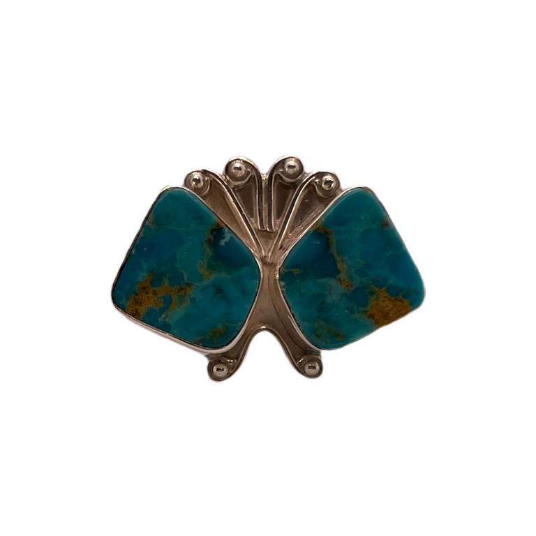 Vintage Butterfly Turquoise ring (1 of 2)