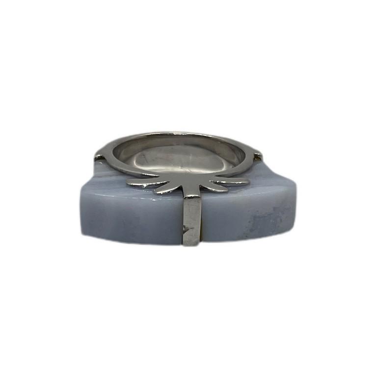 Lavender stone vintage sterling silver ring (1 of 2)