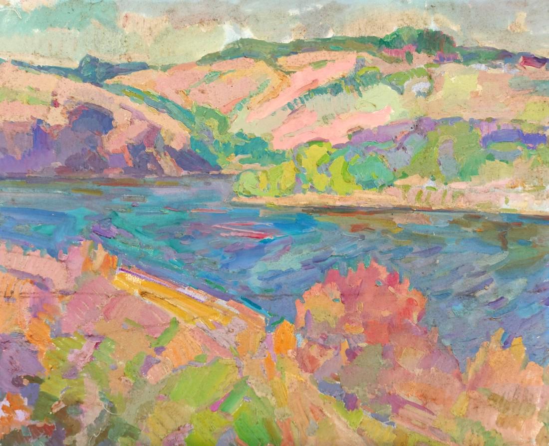 Oil painting Mountain range Peter Tovpev (1 of 8)