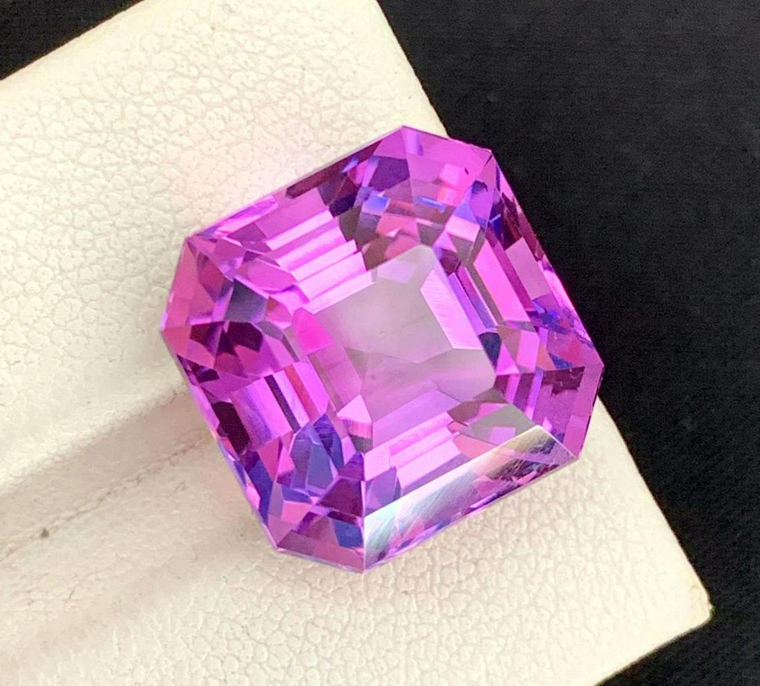 Amethyst Gemstone Deep Pink Color, Top Quality Square (1 of 6)