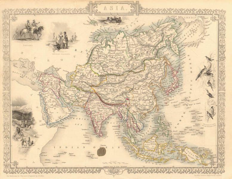ASIA China Arabia Tartary Siam Persia India East (1 of 2)