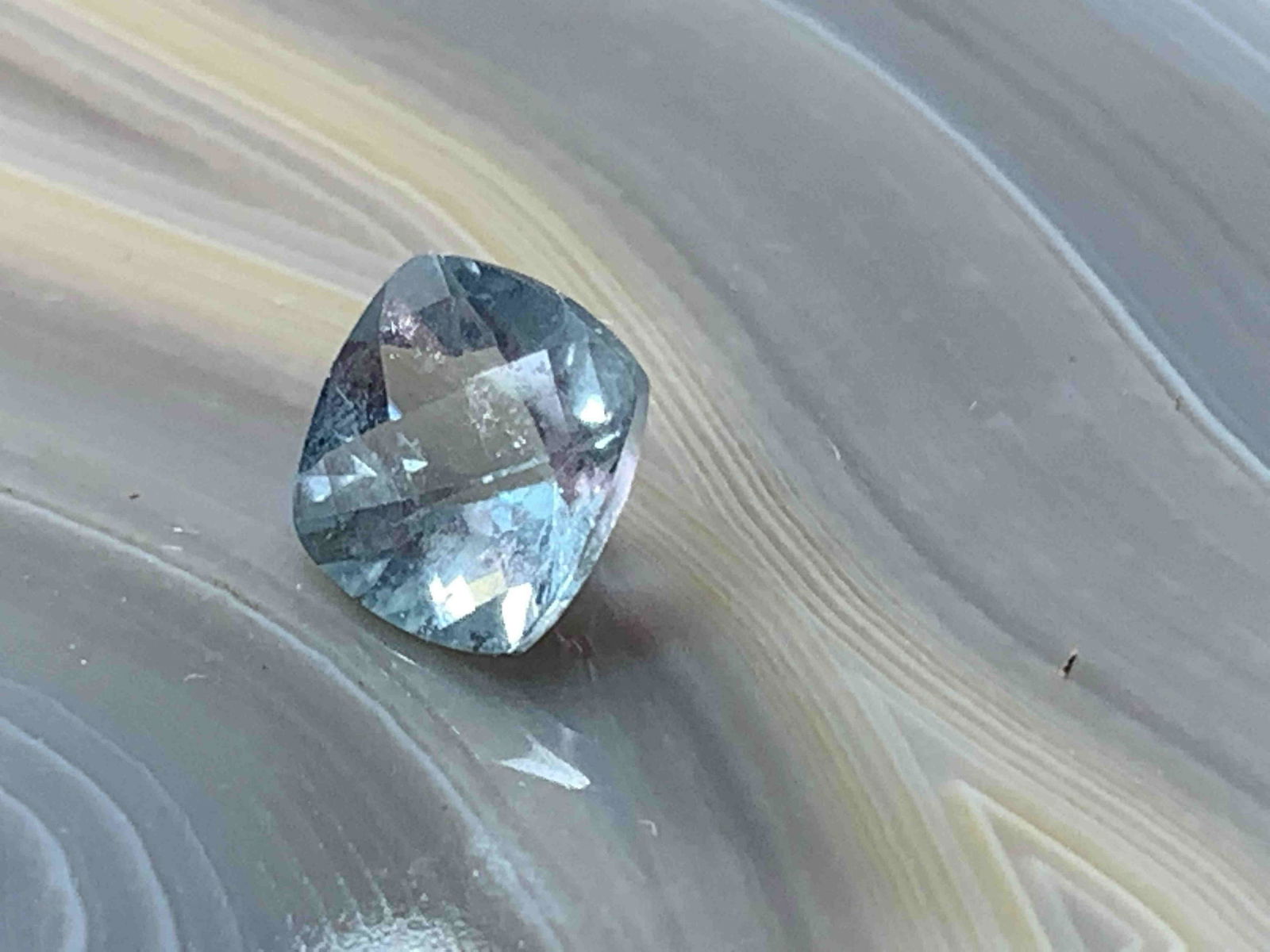 Aquamarine Square Cut Natural Loose Gemstone 1.52 (1 of 3)