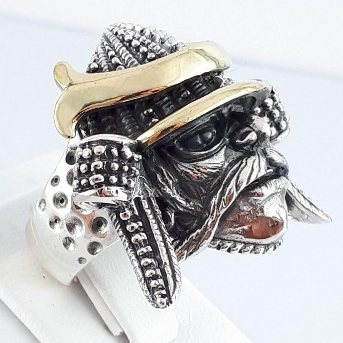 925 Sterling Silver - Ring: Ring Gender : Men Material : 925 Sterling Silver Weight : 0,87 ozt. / 27 gr Condition : New / Unused Size : US:10 , EU:62.1 , UK:T , D:20 mm Free resizing on demand Item no:A