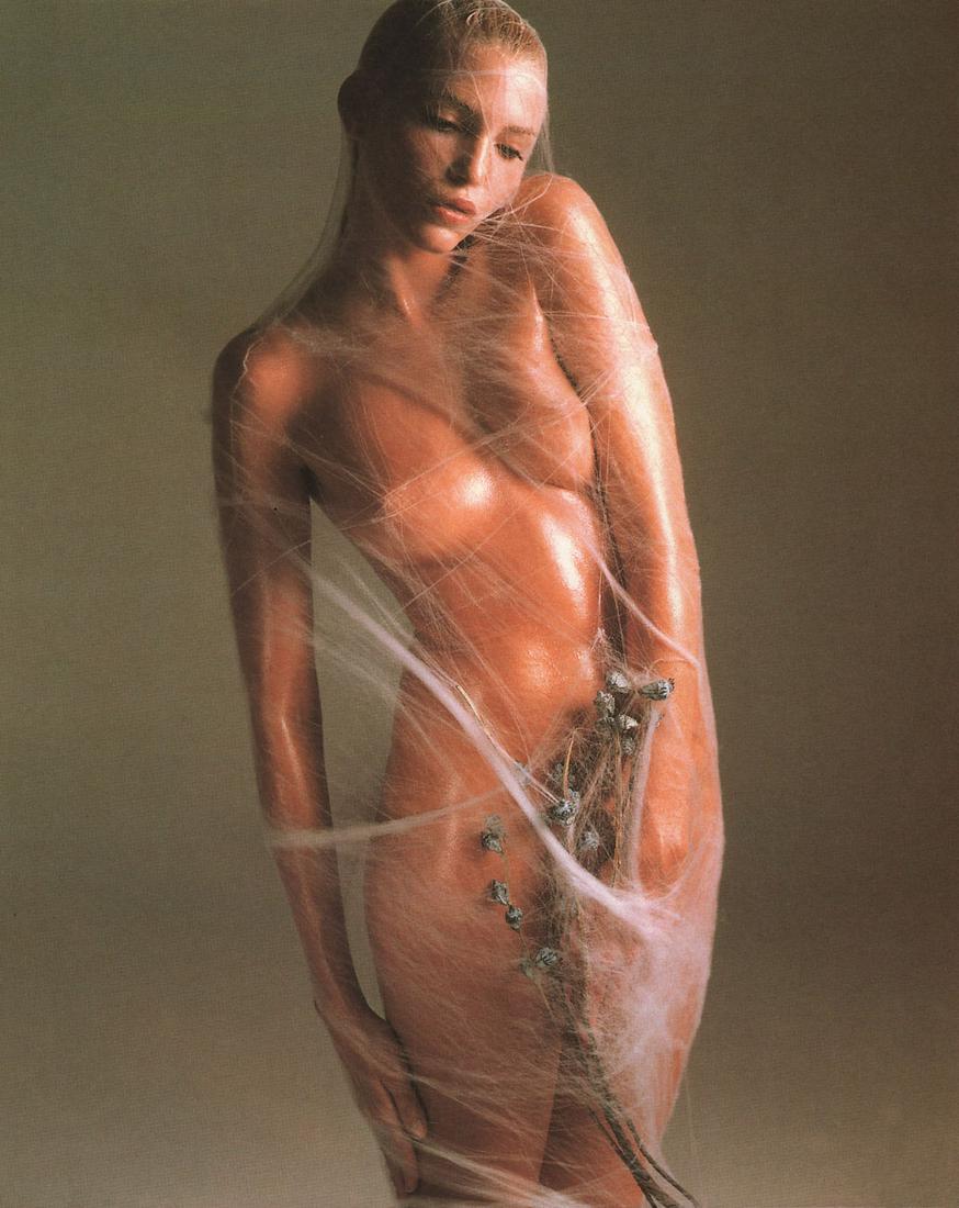 RICHARD AVEDON - Nadja Auermann, March 1995: Artist:RICHARD AVEDON Print Title: Nadja Auermann, March 1995 Medium:Photo-lithograph Printed in 1990’s in Spain Image size (inches) approx. 7 x 5.5” Richard Avedon (1923-2004) was an influential 