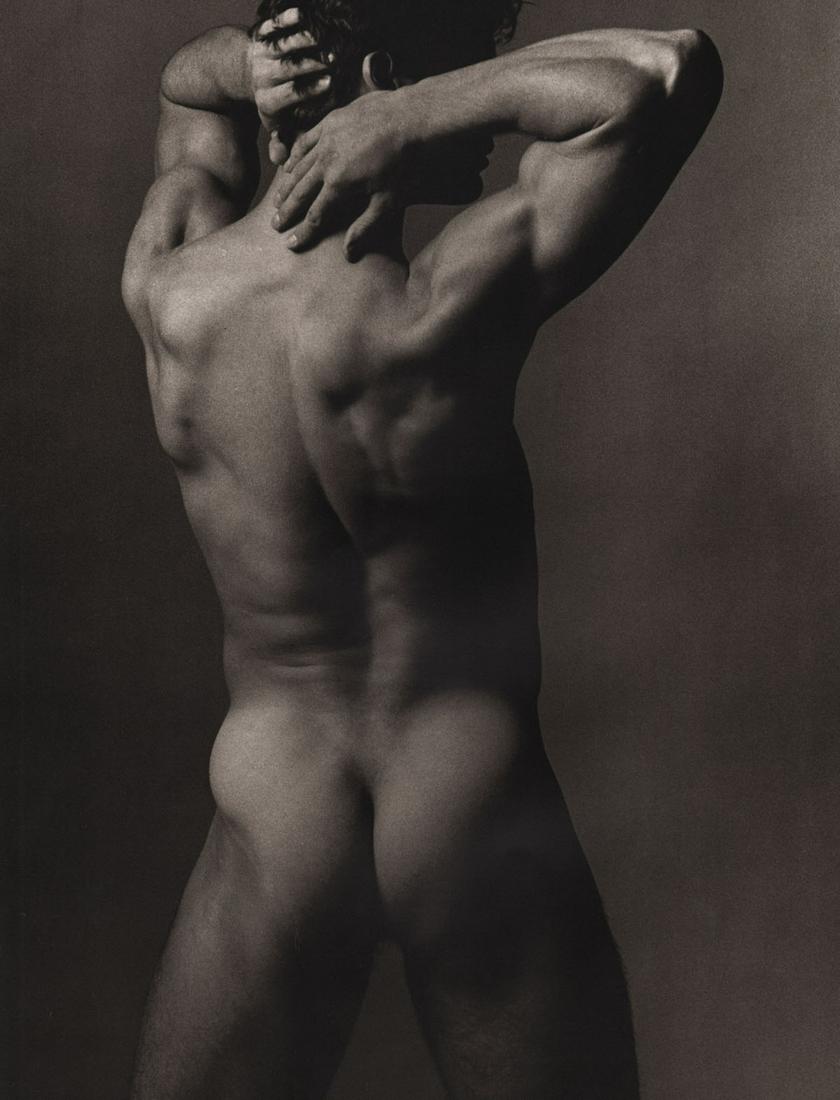 KEN HAAK - Male Nude ,1984: Artist: KEN HAAK Print Title: Male Nude 1984 Medium: Tri-tone Photo-lithographs (Limited edition of 5000) Printed in the 1980’s, in the US Image size (inches) approx. 13 x 10” Ken Haak(1923 - 1991