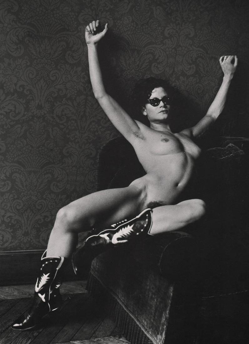 HELMUT NEWTON - Lisa Lyon, Paris: Artist: HELMUT NEWTON Print Title: Lisa Lyon, Paris Medium:Photo-lithograph Printed 1980’s in the USA Image size (inches) approx. 11 x 8” Helmut Newton (1920-2004) was a German-Australian photogra