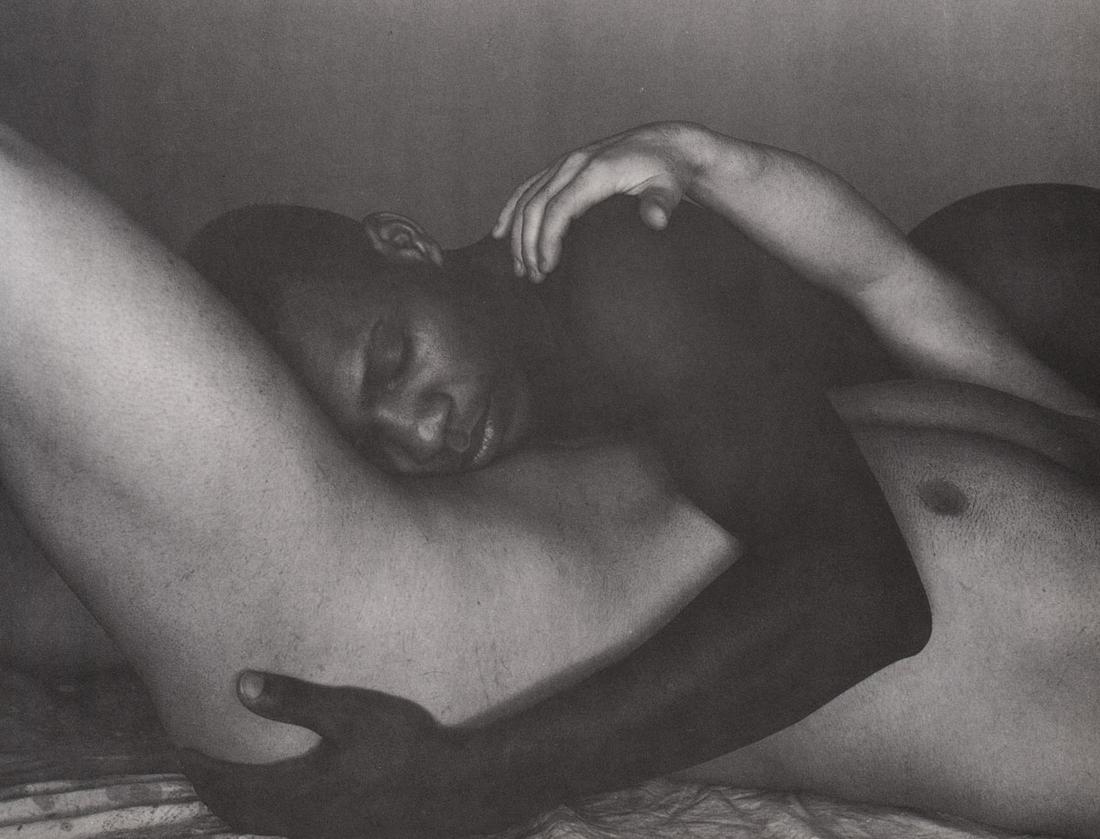 GEORGE PLATT LYNES - Untitled male nude,1952: Artist: GEORGE PLATT LYNES Print Title: Untitled male nude,1952 Printing Date: 1990’s Medium: photo-lithograph Printed in: Japan Image Size: 6 X 8” George Platt Lynes (1907-1955).was an American f