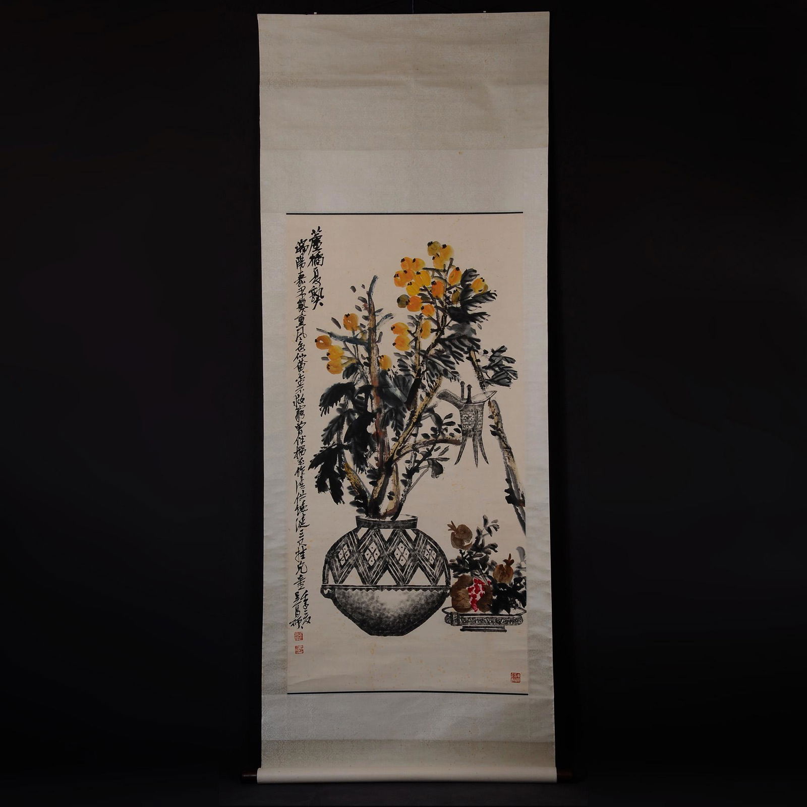 Chinese Handmade Painting scroll-Wu Changshuo (Flower) (1 of 10)
