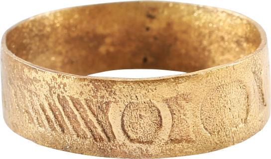 ANCIENT VIKING WEDDING RING SIZE 6 ½ (1 of 3)