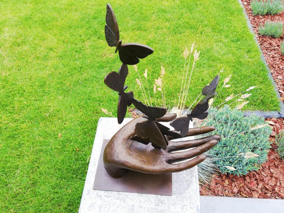 Bronze sculpture - releasing butterflies (1 of 13)