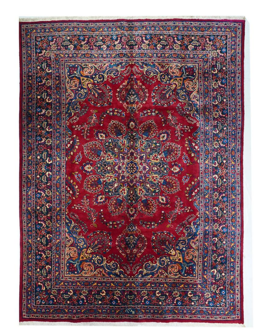 Persian Mashhad Rug, 8: Fine Antique Persian Mashhad Rug, 8'3" X 11'3", 1920. Reserve: $1,150.00 Shipping: Domestic: Flat-rate of $45.00 to anywhere within the contiguous U.S. International: Foreign shipping rates are determ