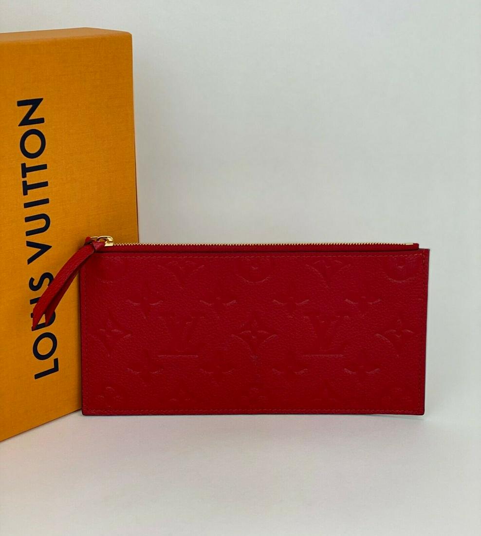 Louis Vuitton Scarlet Red Pochette Felicie Leather (1 of 11)