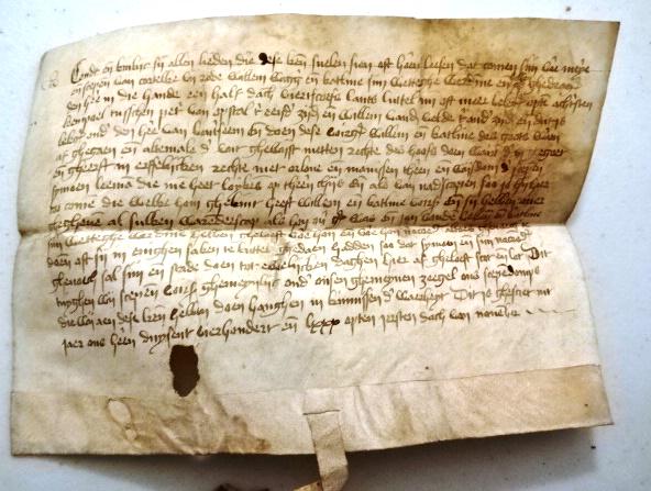 1480 Vellum Manuscript and Seal (1 of 2)