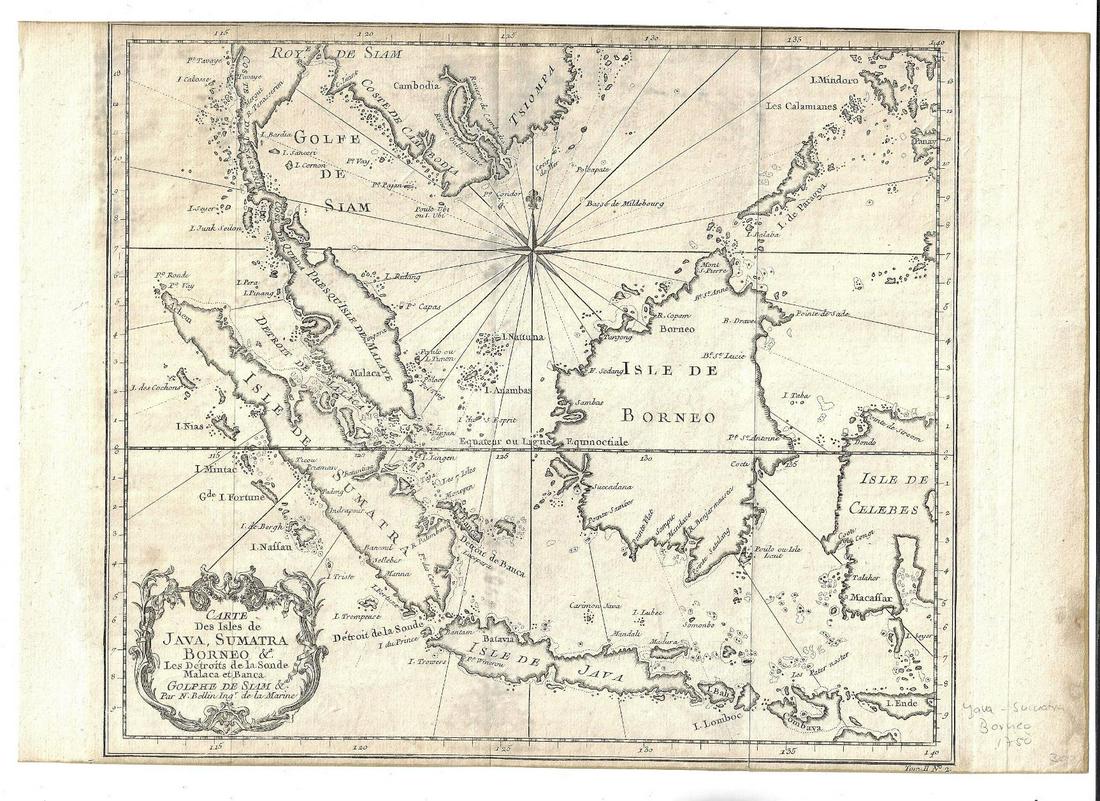1757 Map of Java Sumatra Borneo (1 of 1)