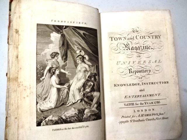 1786 Volume Town and Country Magazine Engravings (1 of 8)