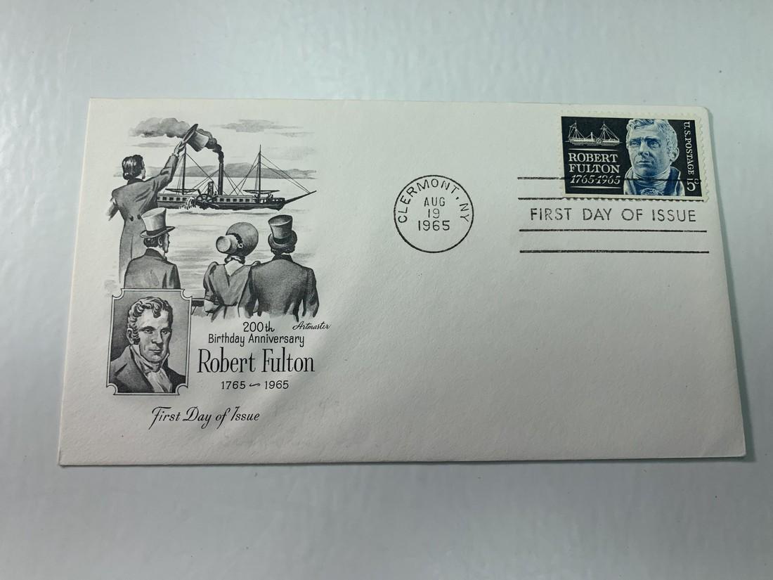 Scott # 1270 First Day Issue: No Reserve! Title: Scott # 1270 First Day Issue Date/Period: 1965 Additional Information: Scott # 1270 5 Cent Robert Fulton First Day Issue Shipping: Domestic: Flat-rate of $7.00 to anywhere within th