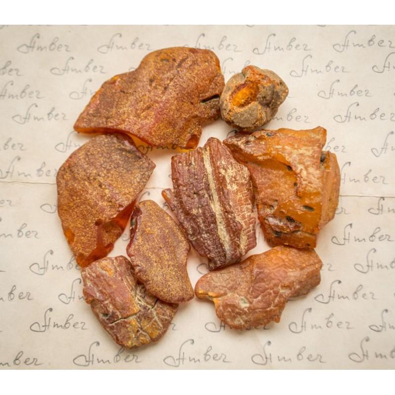 102g Baltic Amber stones raw set for jewelry pendants (1 of 11)