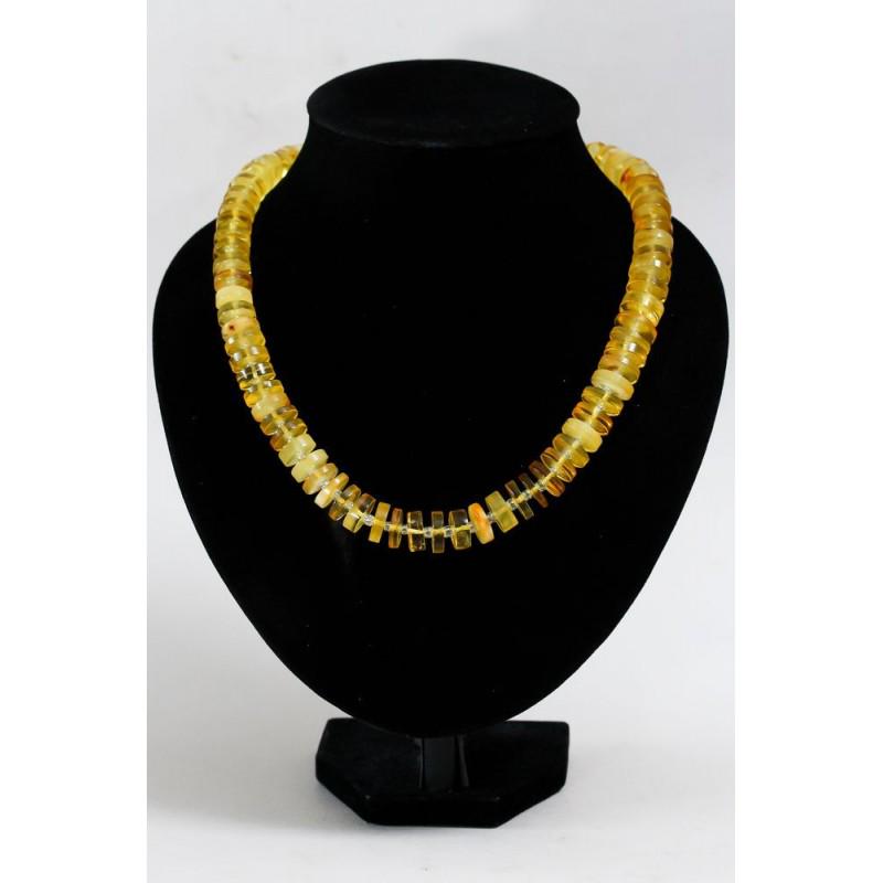 51g Natural Baltic amber vintage necklace button: Weight: 51 gram (1.79 oz) Beads size: 12x14 mm Round length: 520 mm Stone: 100% natural Baltic amber Treatment: no Condition: as on the photo (please check condition, can be small damage) Tested 100% 