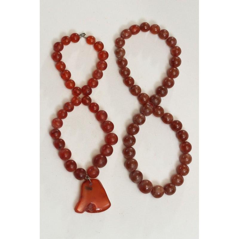 Vintage natural Baltic amber set necklaces pendant (1 of 20)