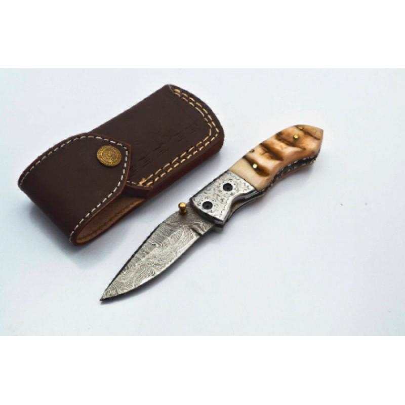 Hiking hunting damascus steel knife ram horn: Knife "Jeremy" Damascus knives are very durable, look great and keep sharpness perfectly. Damascus steel has high quality contents to give it an excellent edge and sharp cutting ability. The blade ret