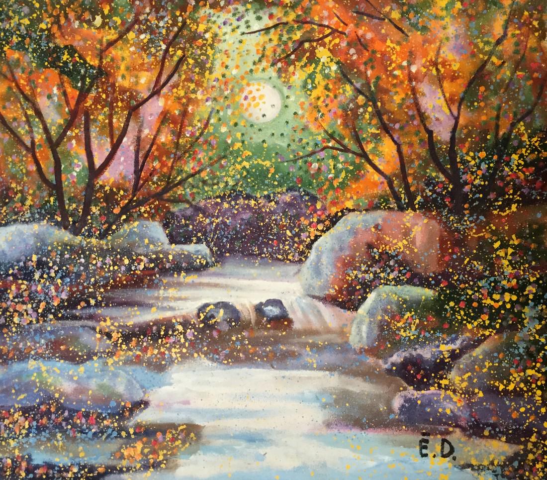 Oil painting Ainava Danne Eric Edmundovich: ?GS 10 *** ABOUT THIS PAINTING *** * TITLE: "Ainava" * ARTISTS: Danne Eric Edmundovich * SIZE: 52x60cm/'20.47x23.62 inches' * MEDIUM: oil, canvas * HAND PAINTED: Original painting from our collection 