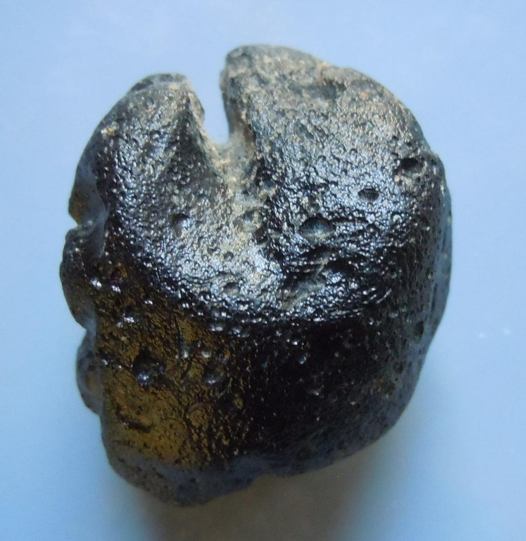 BIG PHILIPPINITE TEKTITE - 43 GRAM: Title: BIG PHILIPPINITE TEKTITE - 43 GRAM Origin: Paracale, Camarines Norte, Luzon, Philippines Size: 4x3x2 cm / 43 gram Additional Information: big philipinite/rizalite tekite from meteorite impact.