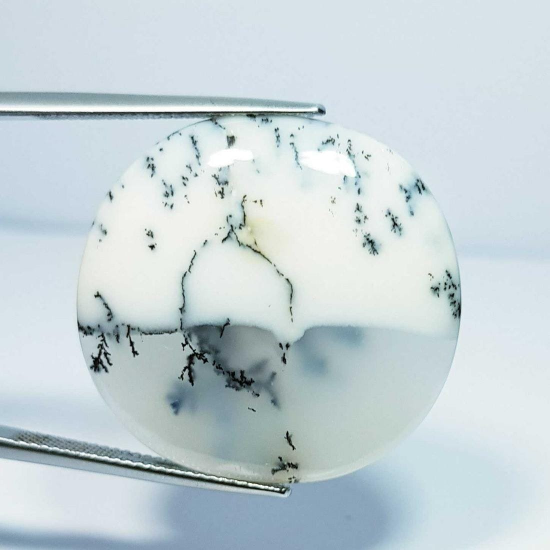 32.20 ct Natural Dendrite Opal Round Cabochon (1 of 5)