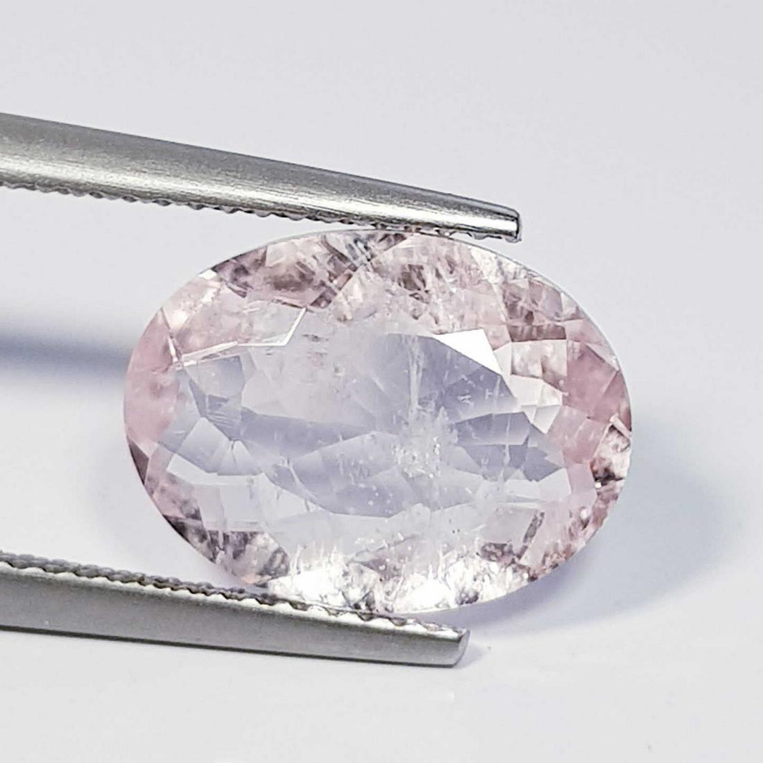 4.17 ct Natural Morganite Oval Cut (1 of 5)