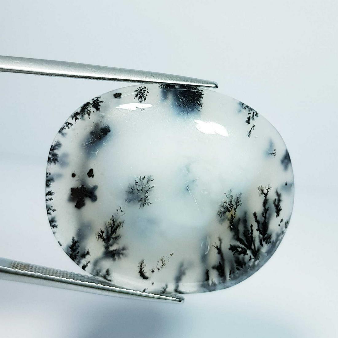 36.18 ct Natural Dendrite Opal Octagon Cabochon (1 of 3)