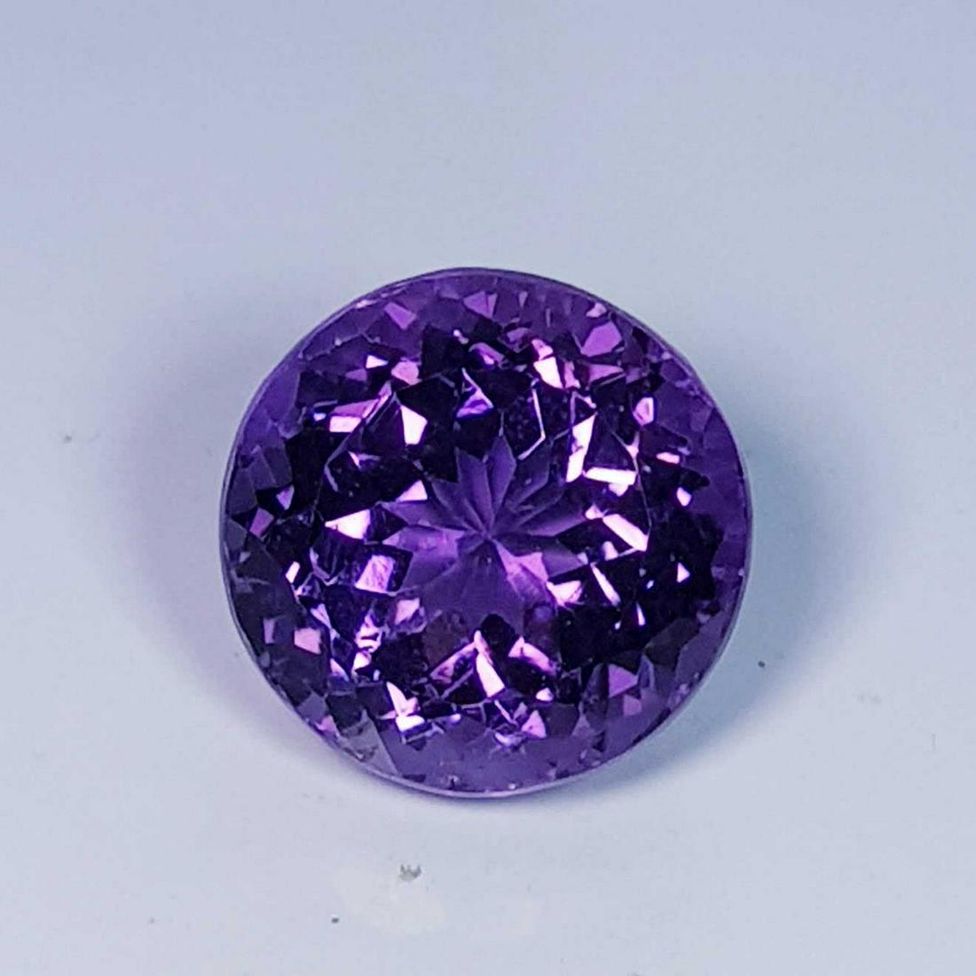 7.61 ct Natural Amethyst Round Cut (1 of 5)