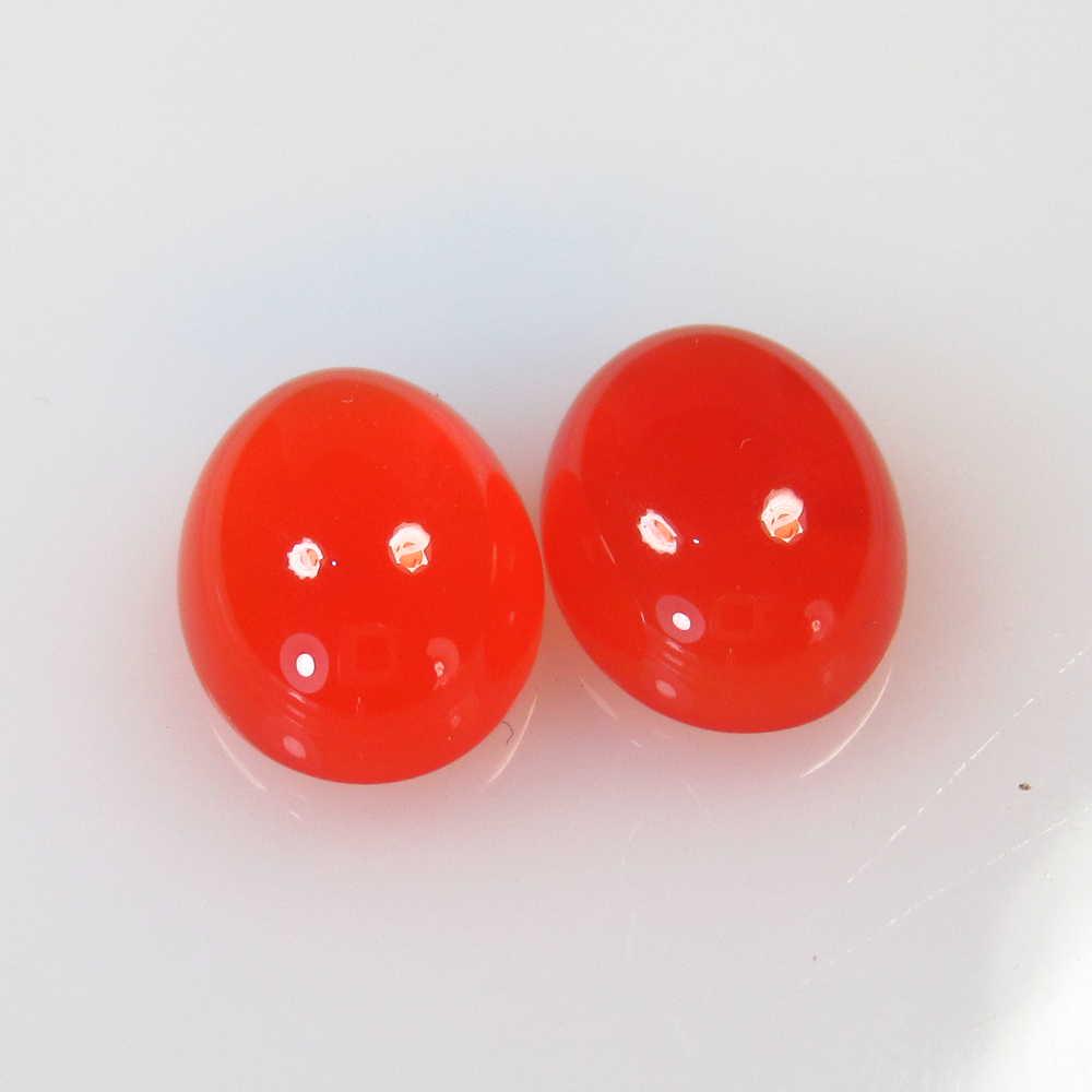 10.48 Ctw Natural Orange Carnelian Oval Pair: No Reserve! Title: 10.48 Ctw Natural Orange Carnelian Oval Pair Stone Clarity: Semi-Transparent Gemstones: Carnelian Size/Dimensions: 10.48 Carat Weights: 14.00 x 10.00 x 5.10 mm / 2 PC's Additional I