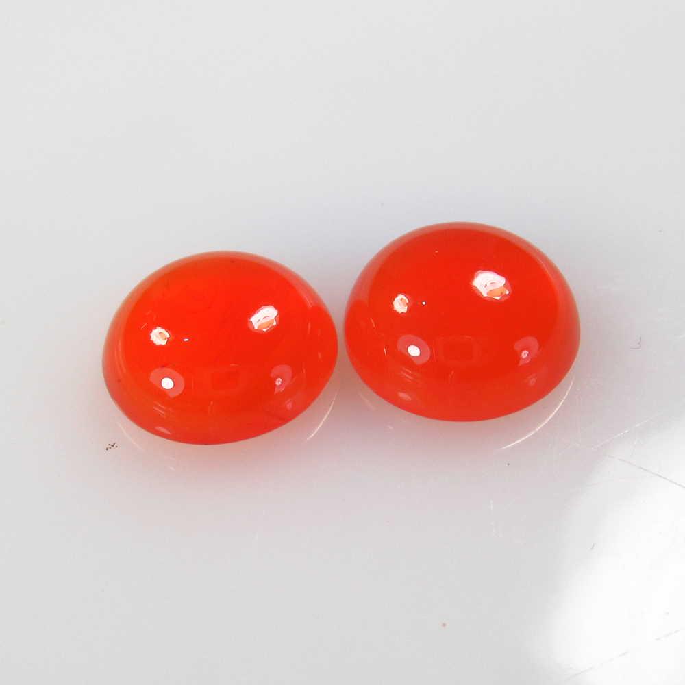 8.43 Ctw Natural Orange Carnelian Round Pair: No Reserve! Title: 8.43 Ctw Natural Orange Carnelian Round Pair Stone Clarity: Semi-Transparent Gemstones: Carnelian Size/Dimensions: 8.43 Carat Weights: 11.10 x 11.10 x 5.00 mm / 2 PC's Additional In
