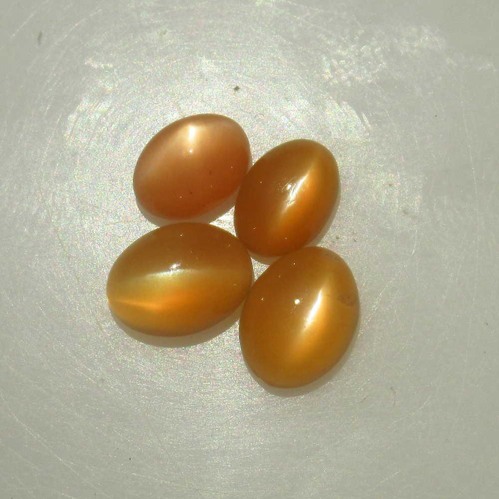 5.14 Ctw Natural 4 Moonstone Nice Oval Set (1 of 2)