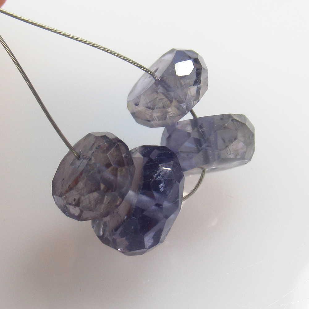 8.81 Ctw Natural 4 Iolite Drilled Round Beads (1 of 2)