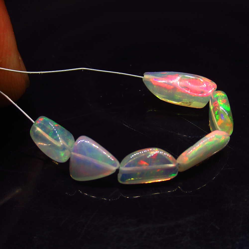 3.58 Ctw Natural 6 Drilled Fire Opal Beads (1 of 2)