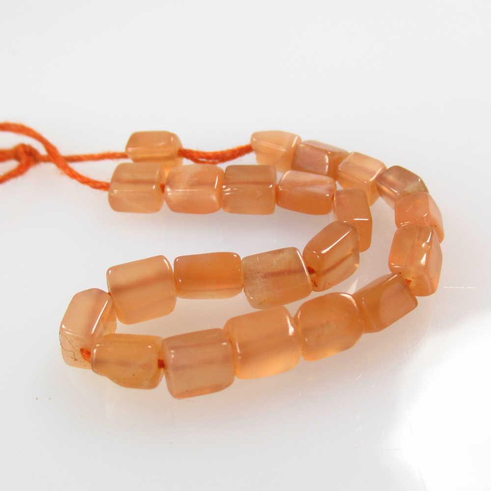 13.68 Ctw Natural 22 Drilled Moonstone Square Beads: No Reserve! Title: 13.68 Ctw Natural 22 Drilled Moonstone Square Beads Stone Clarity: Semi-Transparent Gemstones: Moonstone Beads Size/Dimensions: 13.68 Carat Weights: 4.8x4.2 - 5.4x4.0 mm / 22 PC's A