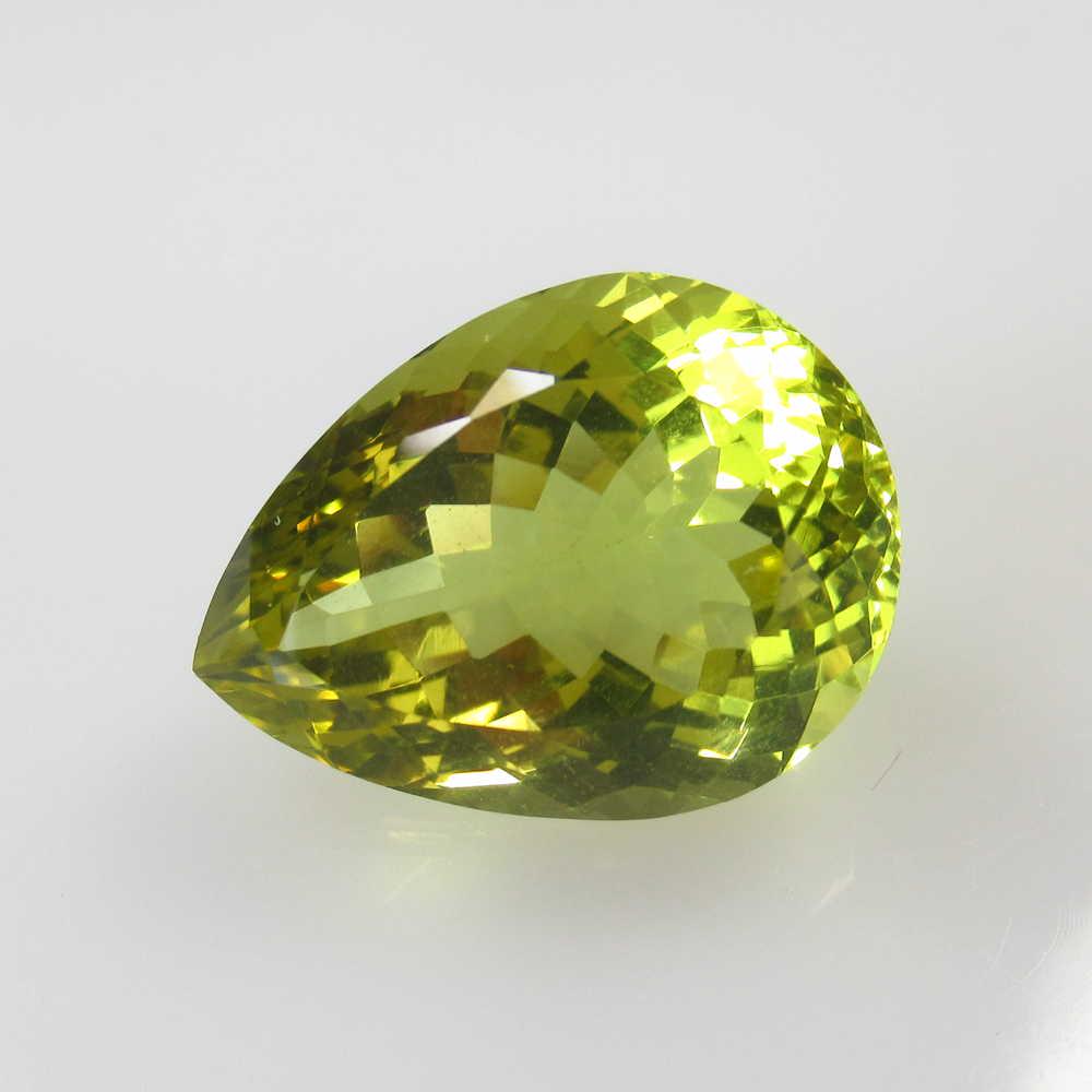 17.78 Ctw Natural Lemon Quartz Pear Cut: No Reserve! Title: 17.78 Ctw Natural Lemon Quartz Pear Cut Stone Clarity: VVS Gemstones: Lemon Quartz Size/Dimensions: 17.78 Carat Weights: 20.00 x 14.90 x 11.30 mm Additional Information: Good Luster