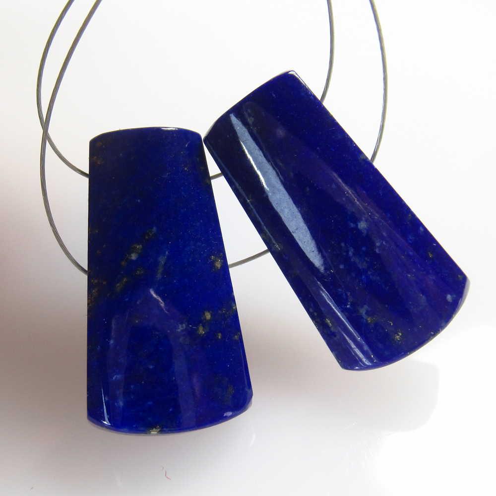 25.41 Ct Natural Drilled Blue Lapis Lazuli Fancy Pair: No Reserve! Title: 25.41 Ct Natural Drilled Blue Lapis Lazuli Fancy Pair Stone Clarity: Opaque Gemstones: Natural Lapis Lazuli Size/Dimensions: 25.41 Carat Weights: 21.00 x 10.50 x 5.20 mm / 2 PC's Ad
