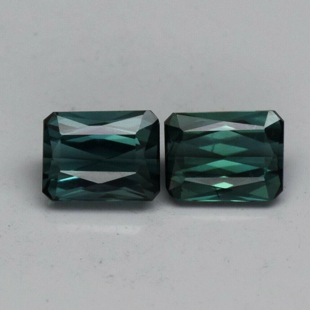 1.17 ct bluish green tourmaline pair (1 of 4)