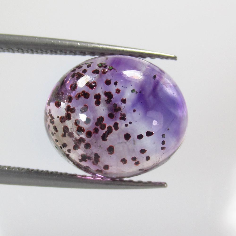 8.17 Ct Natural Amethyst Rutile Quartz Oval Cab (1 of 2)