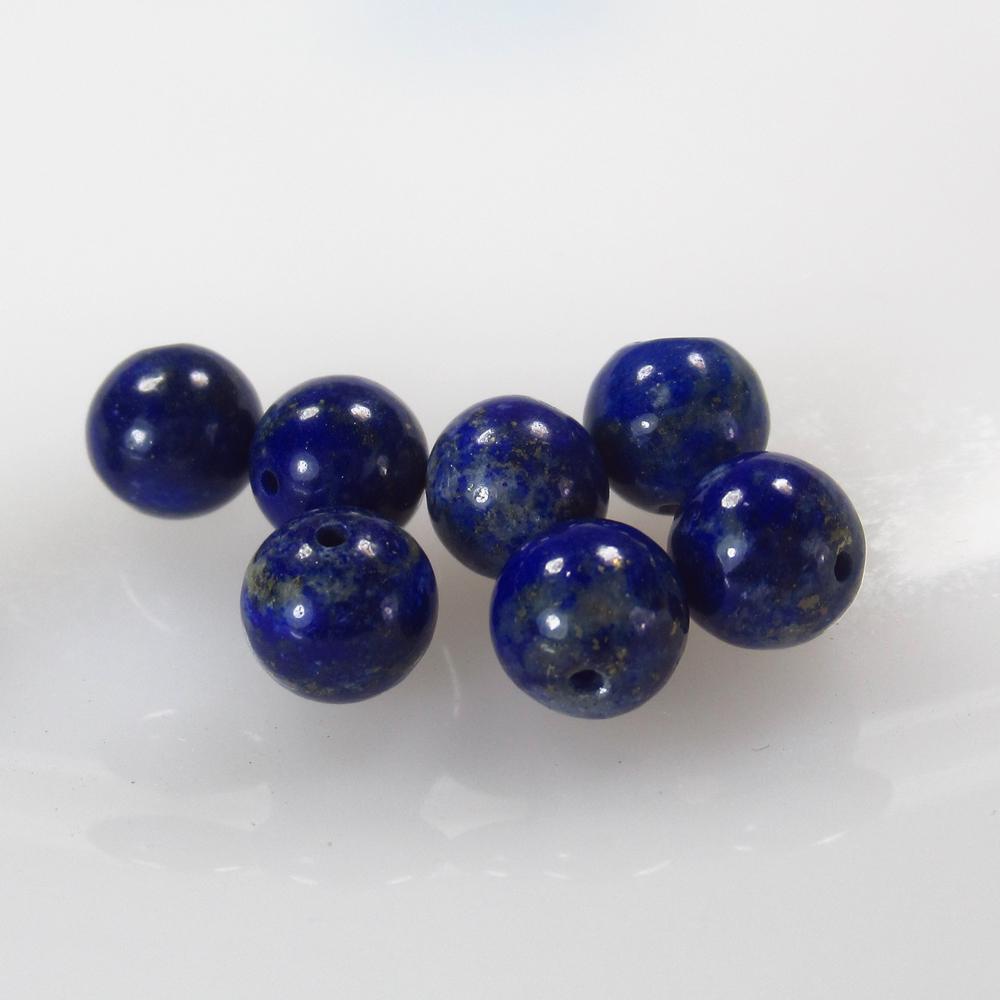 17.51 Ct Natural 8 Lapis Lazuli Drilled Round Ball: No Reserve! Title: 17.51 Ct Natural 8 Lapis Lazuli Drilled Round Ball Beads Stone Clarity: Opaque Gemstones: Natural Lapis Lazuli Beads Carat Weights: 17.51 Size/Dimensions: 6.50 to 6.70 mm / 8 PC's A