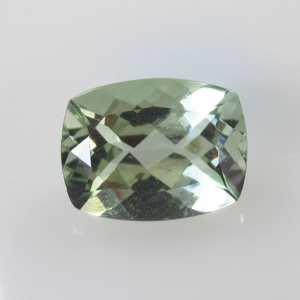 7.30 Ct Natural Green Amethyst Cushion Cut (1 of 2)